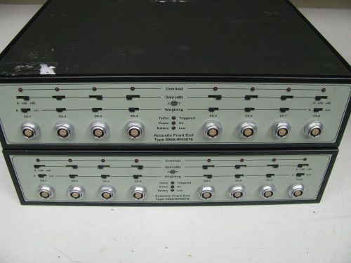 Bruel &amp; Kjaer 5966/WH3076 Acoustic Front End 8 Channel Preamp Power Supply EV1/2