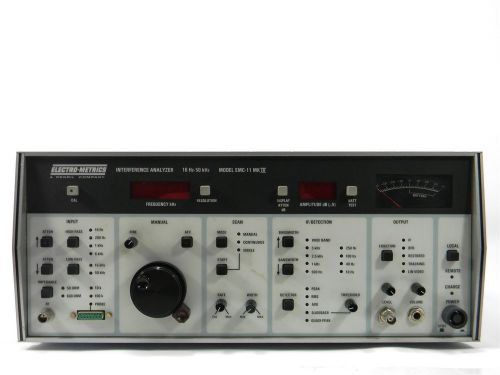 Electrometrics emc-11 emi analyzer/receiver - 30 day warranty for sale