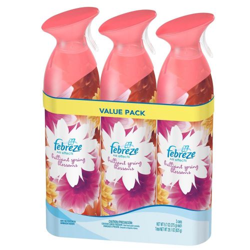 Febreze Air Effects Spring Blossoms 9.7 Oz 3 Pk - Brand New Item