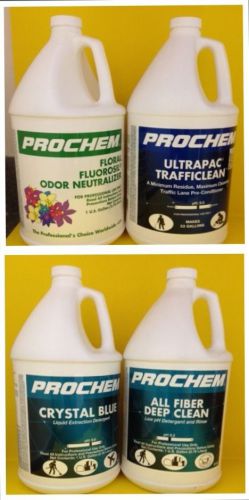 Carpet cleaning chemical package variety by prochem for sale