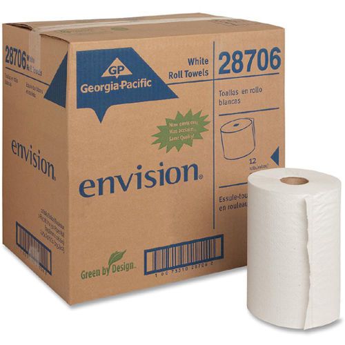 Georgia-Pacific Envision Hardwound Roll Towel - 350 Per Roll- 12 Rolls