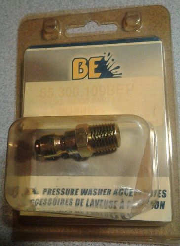 Be brass plug 1/4&#034; q/d mnpt for pressure washer model# be-85-300-109bep for sale