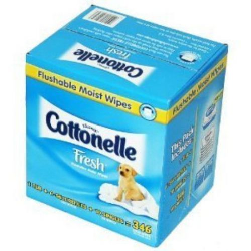 NEW Kleenex Cottonelle Fresh Flushable Moist Wipes - 346 ct