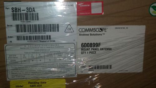 Andrew commscope sbh-3da antenna with 600899f mount panel new in box for sale