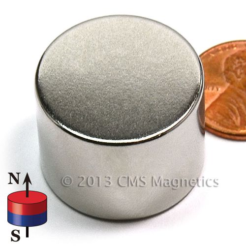 N42 Neodymium Magnets Dia 1x3/4&#034;  NdFeB Rare Earth Magnets 50-Count