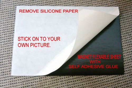 9 flexible Refrigerator magnet sheet,self adhesive one side silicone paper 4X6&#034;
