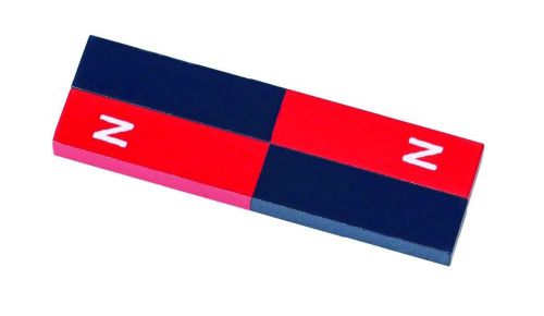 North/south alnico 2.95&#034; bar magnets - pack of 2 with marked pole for sale