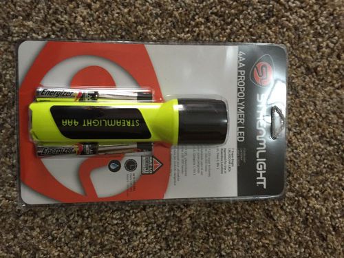 Streamlight yellow 4aa firefighter led flashlight 68202 and freebies!! for sale