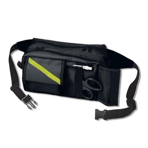 EMI 825 10&#034;L x 6&#034; H x 5&#034;W Black EMS Rescue Fanny Pack For 20&#034; To 54&#034; Waist