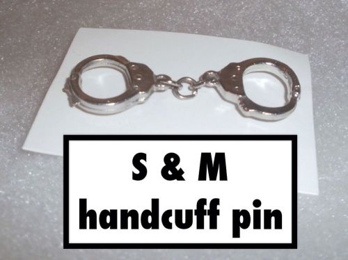 S&amp;M Sado Masochist Handcuff Pin