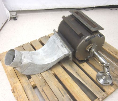 Paddle wheel impeller blower exhaust fan chamber w/ curtis universal joint for sale