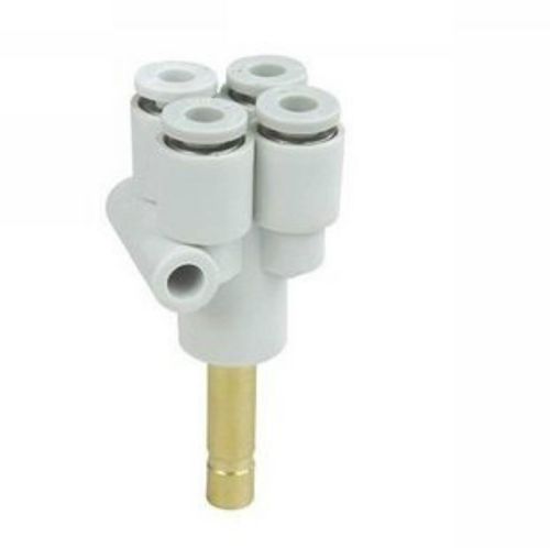 (5) tube plug in reducer connector double branch y union replace smc kq2xd04-06 for sale