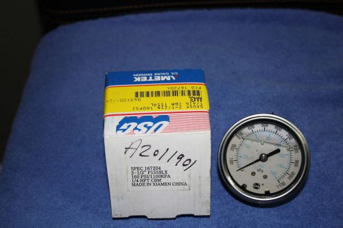 Ametek usg pressure gauge  2 1/2&#034;  160 psi 1/4&#034; npt cbm for sale
