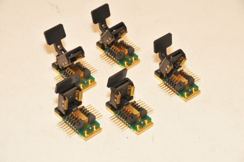 14 pin butterfly package to 8 pin package laser diode test fixture / clamp l@@k! for sale