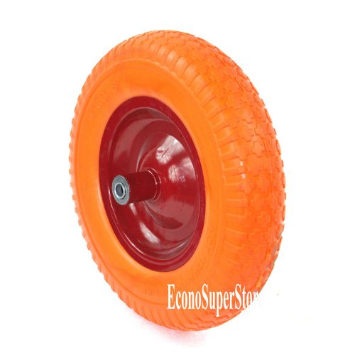 16&#034; flat free wheel barrow tire foamed polyurethane wheelbarrow free shipping for sale