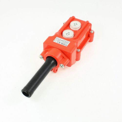 Orange water proof hoist crane pendant up down station pushbutton switch sg ah for sale