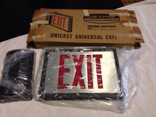 Dual lite devine  cast aluminum double face  exit sign  unicast for sale