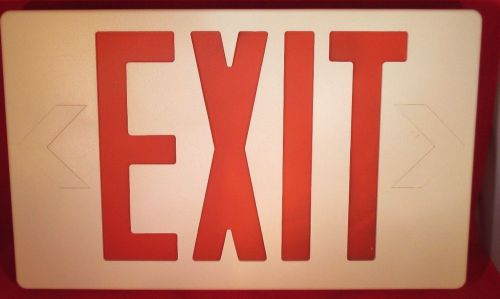 Emergency exit sign cooper allpro exit sign led red letters for sale