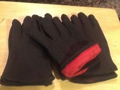 3 PAIRS LARGE SIZE COTTON WITH LINING WORK GLOVES