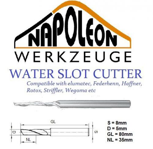 Napoleon 8mm water slot cutter  elumatec, Federhenn, Haffner, Rotox, Striffler