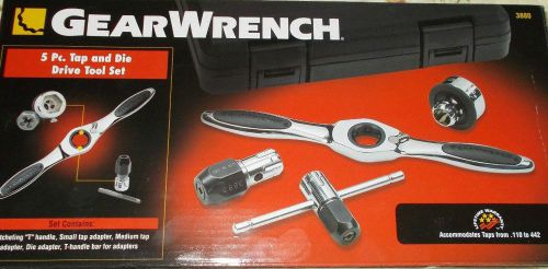 Nib gear wrench 5 piece tap and die ratchet set 3880 for sale