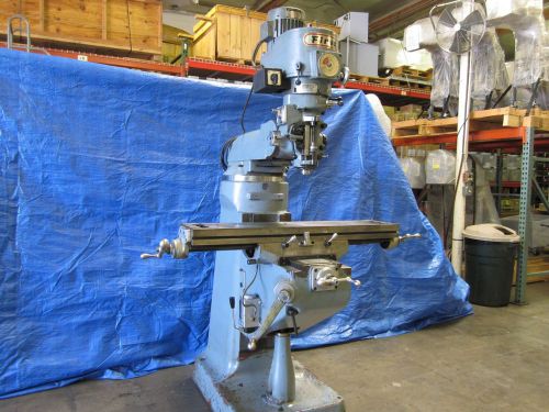 FIRST VERTICAL MILL 2HP MOTOR VARIABLE SPEED LC 1-1/2 VH BRIDGEPORT TYPE MILL