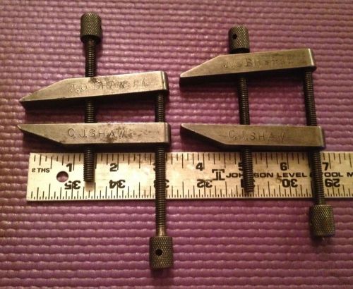MACHINIST LATHE TOOLS PAIR OF PARALLEL CLAMPS