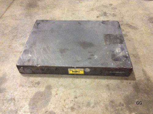 Doall 24&#034; x 18&#034; x 3&#034; granite inspection surface plate bench table top grade b for sale