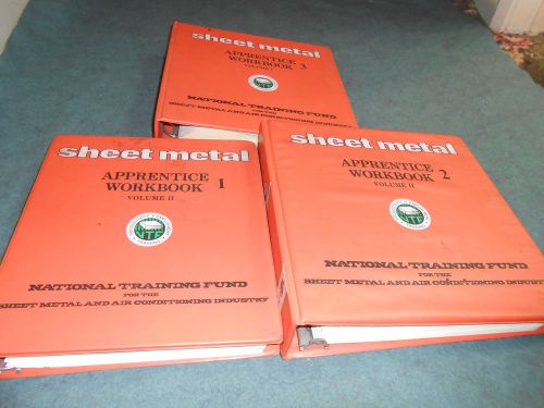 SHEET METAL APPRENTICE WORKBOOK Volume 1 2 &amp; 3 National Training Fund