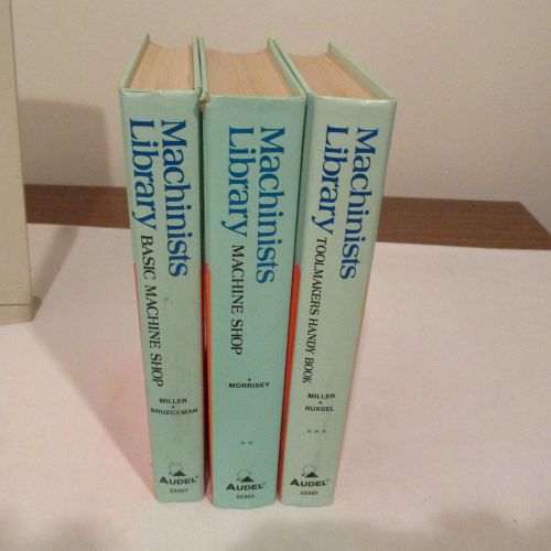 Audel machinists  library, 3 volumes, 3rd edition, 1979, hardbound for sale