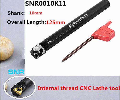 Snr0010k11 shank 10*125mm  cnc thread turning tool holder for indexable insert for sale