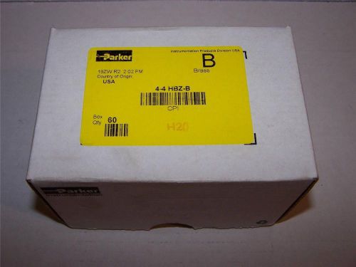Parker 6-6-6-jbz-b union tee brass 3/8 tube x 3/8 tube x 3/8 tube new lot of 7 for sale