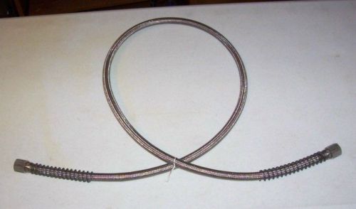 Stainless steel mesh flex pipe 5/8&#034; x 6 ft sst braided hose w/ 5/8&#034; flared end for sale