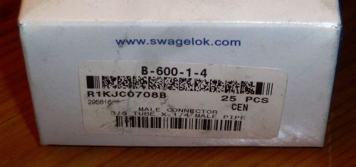 Swagelok B-600-1-4  NEW Box of 25