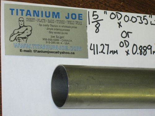 Titanium tubing  3al-2.5v  1.625&#034;od x 0.035&#034; wall x 96&#034; for sale