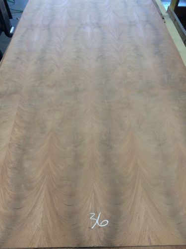 Wood Veneer Crotch Mahogany 48x89 1pcs total 3-ply Wood Backed &#034;EXOTIC&#034; CRLM36