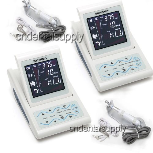 2 set dental root canal endodontic endo motor &amp; apex locator with hanpiece usa for sale