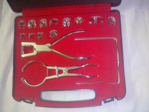 15 Pieces Dental Rubber Dam Kit of Surgical Instruments Set