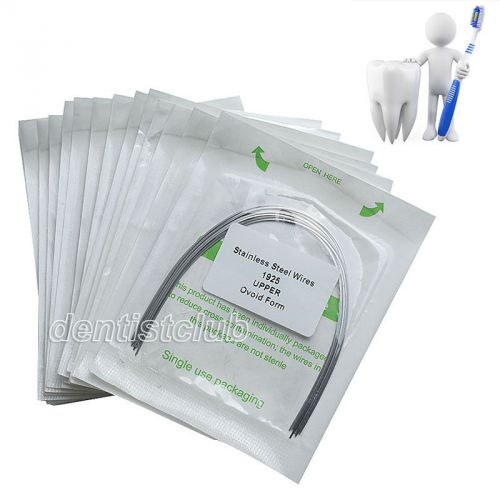 120* dental orthodontic stainless steel rectangular oval arch wires 10pc/pack for sale