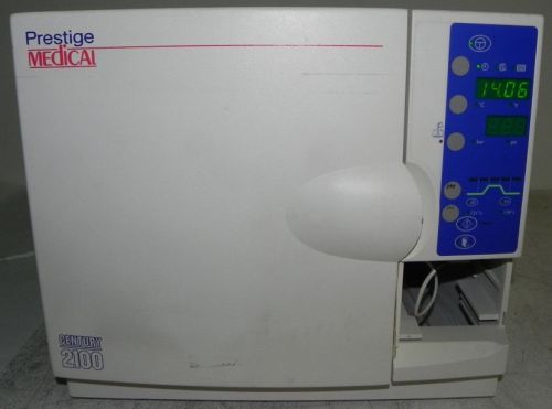 PRESTIGE MEDICAL CENTURY 2100 AUTOCLAVE TABLE TOP STREAM STERILIZER 2704220