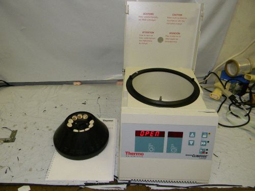 Thermo heraeus clinifuge centrifuge, 75003530, some damage to front of unit for sale