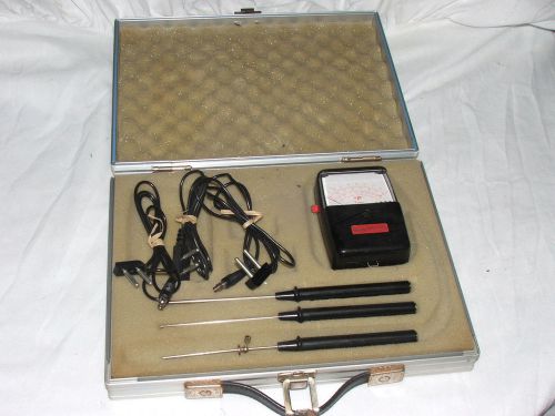 Vintage WAHL Heat-Prober type 2000, 3 probes &amp; aluminum 12 1/2&#034; by 9&#034; case