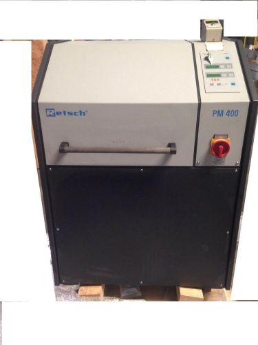 Retsch planetary ball mill model pm 400, 220 - 230 v - includes grinding media for sale