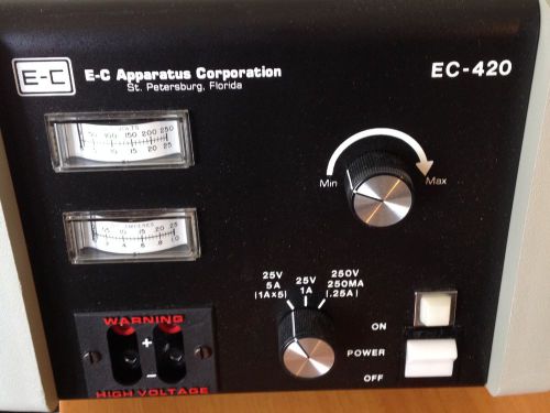EC APPARATUS MODEL EC-420 ELECTROPHORESIS POWER SUPPLY