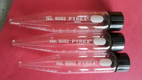 12 Pyrex No. 8082 50 ml Conical Centrifuge Tubes - most new and unused