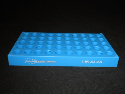 National Scientific Polypropylene 50 Vial Tray for 12mm Diameter Vials, C4012-25