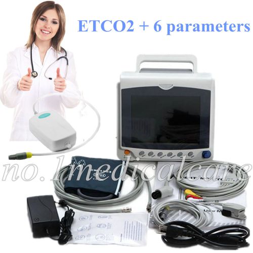 Bid etco2 6 parameters (ecg, nibp. spo2, pr,resp,temp) icu/ccu patient monitor for sale