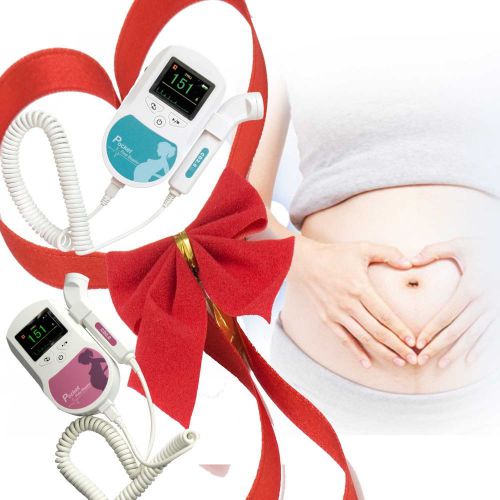 Ultrasound baby heart rate pocket prenatal fetal doppler 3 models fhr color-lcd for sale