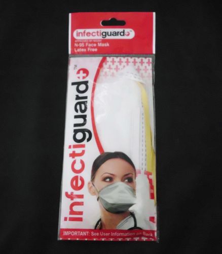 192 PCS OF MASKS INFECTIGUARD N-95 FACE MASK LATEX FREE APPROVED BY NIOSH / NEW