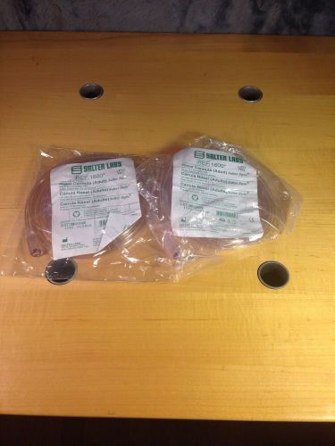 Lot 2 NEW Salter Labs REF 1600 Adult Nasal Cannula 7&#039; Oxygen Supply Tube (Z3)